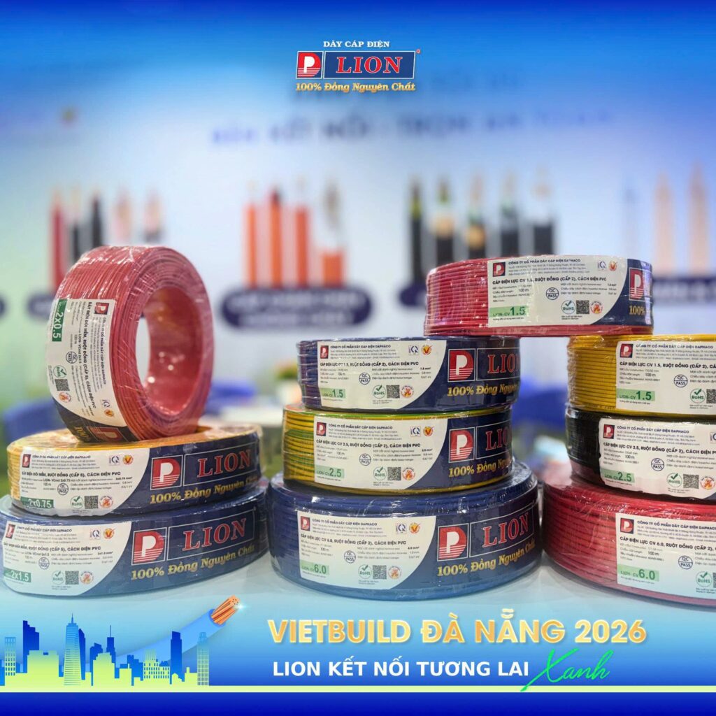 DÂY CÁP ĐIỆN LION GHI DẤU ẤN TẠI TRIỂN LÃM VIETBUILD ĐÀ NẴNG
